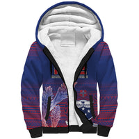 Custom Samoa 1962 Independence Day Custom Sherpa Hoodie Manuia le Aso Tuto'atasi Ula Nifo Blue Art LT9 Unisex Blue - Polynesian Pride