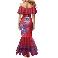 Custom Samoa 1962 Independence Day Custom Mermaid Dress Manuia le Aso Tuto'atasi Ula Nifo Red Art LT9 - Polynesian Pride