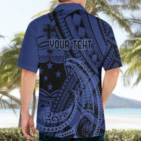Custom Samoa 62nd Manuia le Aso Tuto'atasi Hawaiian Shirt Samoan Tatau Blue Art LT9 - Polynesian Pride