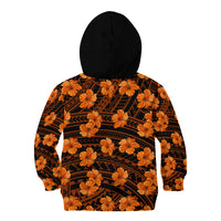 Polynesian Pride Hawaii Style With Hibiscus Kid Hoodie Gold LT9 - Polynesian Pride