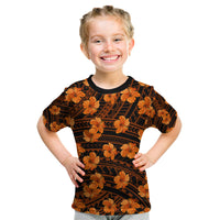 Polynesian Pride Hawaii Style With Hibiscus Kid T Shirt Gold LT9 Gold - Polynesian Pride