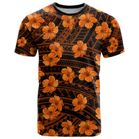 Polynesian Pride Hawaii Style With Hibiscus T Shirt Gold LT9 Gold - Polynesian Pride