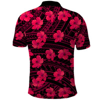 Polynesian Pride Hawaii Style With Hibiscus Polo Shirt Pink LT9 - Polynesian Pride