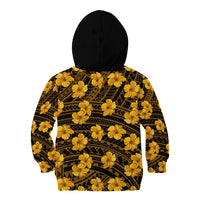 Polynesian Pride Hawaii Style With Hibiscus Kid Hoodie Yellow LT9 - Polynesian Pride