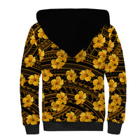 Polynesian Pride Hawaii Style With Hibiscus Sherpa Hoodie Yellow LT9 - Polynesian Pride