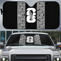 New Zealand Football White Fern Supporter Auto Sun Shade LT9 Black - Polynesian Pride