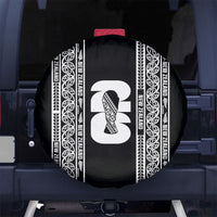 New Zealand Football White Fern Supporter Spare Tire Cover LT9 No hole Black - Polynesian Pride