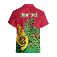 Personalised Vanuatu Islands Hawaiian Shirt Polynesian Tattoo and Sea Turtle LT9 - Polynesian Pride