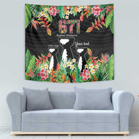 671 Guam Personalised Tapestry Latte Stone and Tropical Flowers