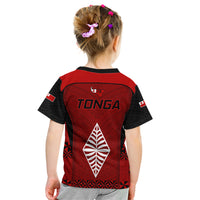 Tonga Rugby Kid T Shirt Go Champions World Cup 2023 Ngatu Unique LT9 - Polynesian Pride