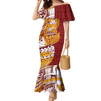 Couple Dolphins Maori Motif Mermaid Dress - Polynesian Pride