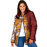 Couple Dolphins Maori Motif Padded Jacket - Polynesian Pride
