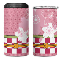 Japanese Asanoha Pattern 4 in 1 Can Cooler Tumbler Charm Against Evil Spirits - Polynesian Pride