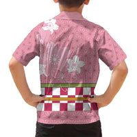 Japanese Asanoha Pattern Family Matching Summer Maxi Dress and Hawaiian Shirt Charm Against Evil Spirits LT9 - Polynesian Pride