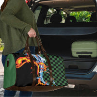 Japanese Asanoha Pattern Travel Bag Sun Flame Slayer Dragon Hinokami Kagura Spirit LT9 - Polynesian Pride