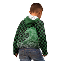 Japanese Asanoha Pattern Kid Hoodie Water Breathing Slayer Dragon - Polynesian Pride