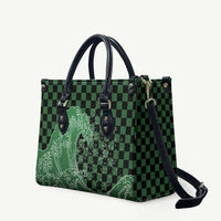 Japanese Asanoha Pattern Leather Bag Water Breathing Slayer Dragon - Polynesian Pride