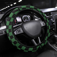 Japanese Asanoha Pattern Steering Wheel Cover Water Breathing Slayer Dragon - Polynesian Pride