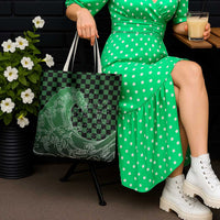 Japanese Asanoha Pattern Tote Bag Water Breathing Slayer Dragon - Polynesian Pride