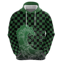 Japanese Asanoha Pattern Zip Hoodie Water Breathing Slayer Dragon - Polynesian Pride