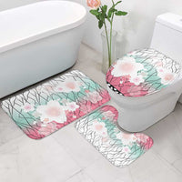Japanese Kocho Pattern Bathroom Set Insect Pillar Butterfly Flower Fairy - Polynesian Pride