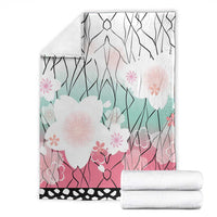 Japanese Kocho Pattern Blanket Insect Pillar Butterfly Flower Fairy - Polynesian Pride