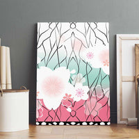 Japanese Kocho Pattern Canvas Wall Art Insect Pillar Butterfly Flower Fairy - Polynesian Pride