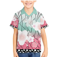 Japanese Kocho Pattern Family Matching Mermaid Dress and Hawaiian Shirt Insect Pillar Butterfly Flower Fairy - Polynesian Pride