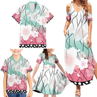 Japanese Kocho Pattern Family Matching Summer Maxi Dress and Hawaiian Shirt Insect Pillar Butterfly Flower Fairy LT9 - Polynesian Pride