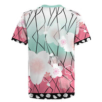 Japanese Kocho Pattern Rugby Jersey Insect Pillar Butterfly Flower Fairy - Polynesian Pride