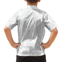 Samoa Lotu Tamaiti Kid Hawaiian Shirt Polynesian White Sunday Simple LT9 - Polynesian Pride