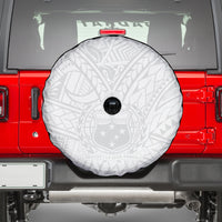Samoa Lotu Tamaiti Spare Tire Cover Polynesian White Sunday Simple LT9 - Polynesian Pride