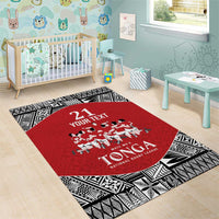 Custom Tonga Rugby Mate Ma'a Area Rug Tonga XIII Make History Pacific Champions
