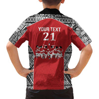 Custom Tonga Rugby Mate Ma'a Family Matching Puletasi and Hawaiian Shirt Tonga XIII Make History Pacific Champions LT9 - Polynesian Pride