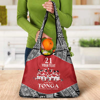 Custom Tonga Rugby Mate Ma'a Grocery Bag Tonga XIII Make History Pacific Champions