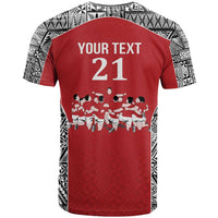 Custom Tonga Rugby Mate Ma'a T Shirt Tonga XIII Make History Pacific Champions
