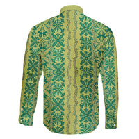 Hawaii Lei with Tribal Quilt Motif Family Matching Puletasi and Hawaiian Shirt