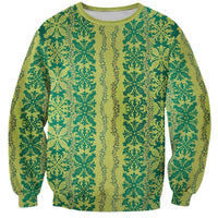 Hawaii Lei with Tribal Quilt Motif Sweatshirt