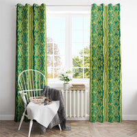 Hawaii Lei with Tribal Quilt Motif Window Curtain LT9 - Polynesian Pride