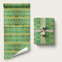 Hawaii Lei with Tribal Quilt Motif Wrapping Paper - Polynesian Pride