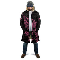 New Zealand Rugby Warrior Custom Cloak Pink Fern Taniko Motif LT9 - Polynesian Pride