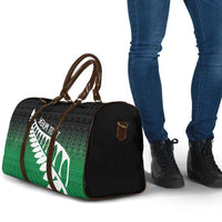 Green Silver Fern Spirit Taniko Tukutuku Personalised Travel Bag - Polynesian Pride