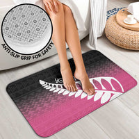 Pink Silver Fern Spirit Taniko Tukutuku Personalised Bathroom Set - Polynesian Pride