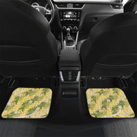 Aloha Puakenikeni Anthurium Pikake Lei Car Mats Gold Hawaiian Palaka Pattern