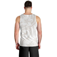 Hawaii Plumeria Lokelani Pikake Lei Men Tank Top Sandy Beige Polynesian Tattoo