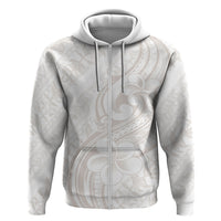 Hawaii Plumeria Lokelani Pikake Lei Zip Hoodie Sandy Beige Polynesian Tattoo