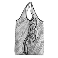 Hawaii Plumeria Lokelani Pikake Lei Grocery Bag Ele'ele Polynesian Tattoo