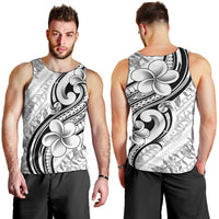 Hawaii Plumeria Lokelani Pikake Lei Men Tank Top Ele'ele Polynesian Tattoo