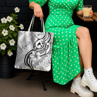 Hawaii Plumeria Lokelani Pikake Lei Tote Bag Ele'ele Polynesian Tattoo