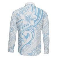 Hawaii Plumeria Lokelani Pikake Lei Family Matching Off The Shoulder Long Sleeve Dress and Hawaiian Shirt Uliuli Polynesian Tattoo LT9 - Polynesian Pride